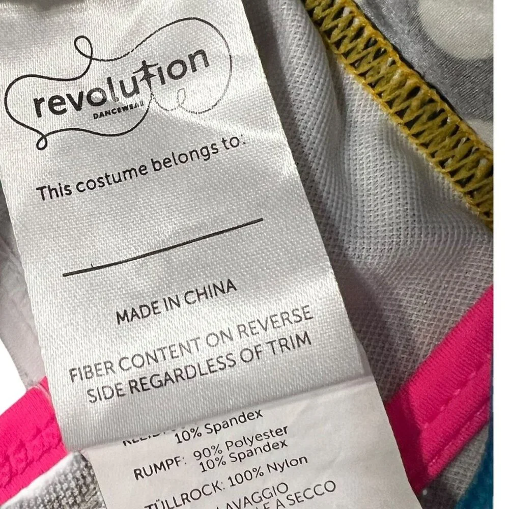 Revolution Dancewear Size MC Swing With Me Dance Costume Leotard Dress